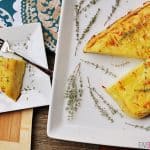 Scalloped Potato Flan with Gruyère and Garlic ~ served overturned and sliced for an elegant presentation | {Five Heart Home}