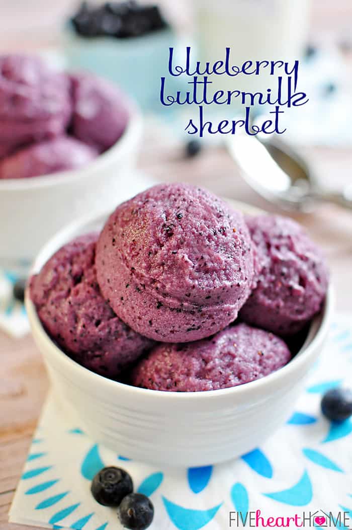 Blueberry Buttermilk Sherbet with Text Overlay 