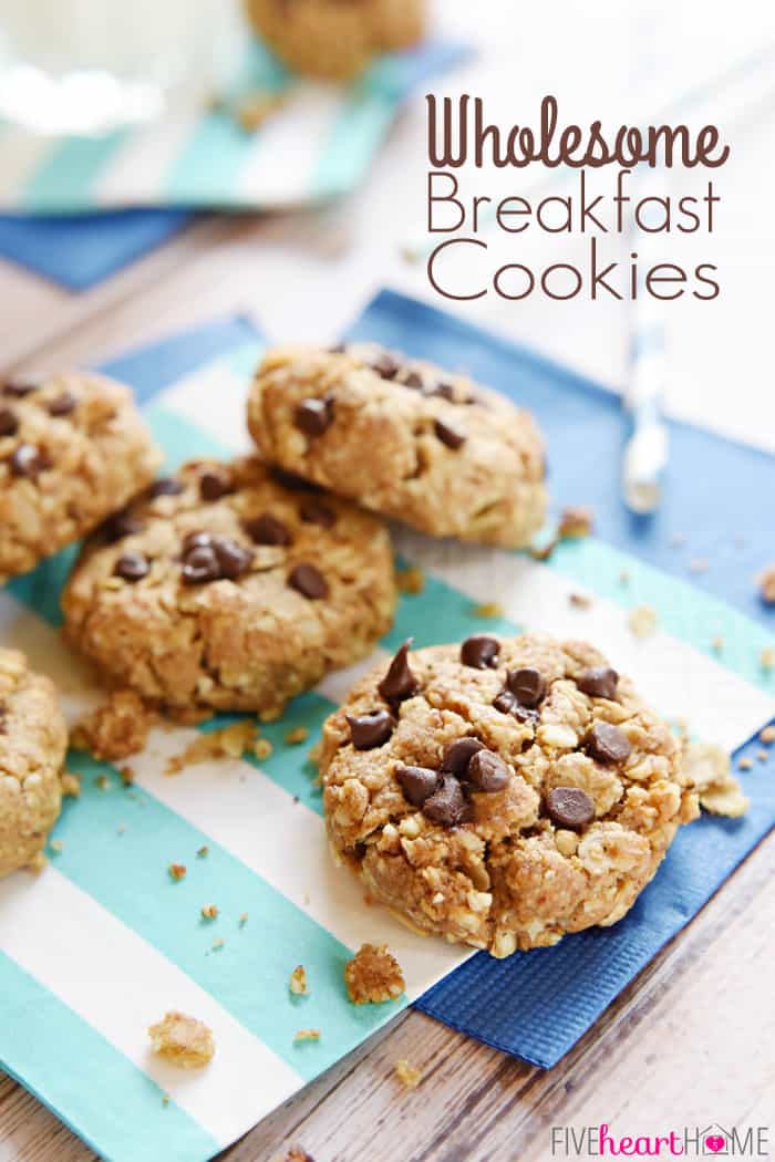 Breakfast Cookies with text overlay.