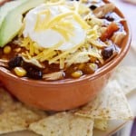 Slow Cooker Chicken Tortilla Soup.
