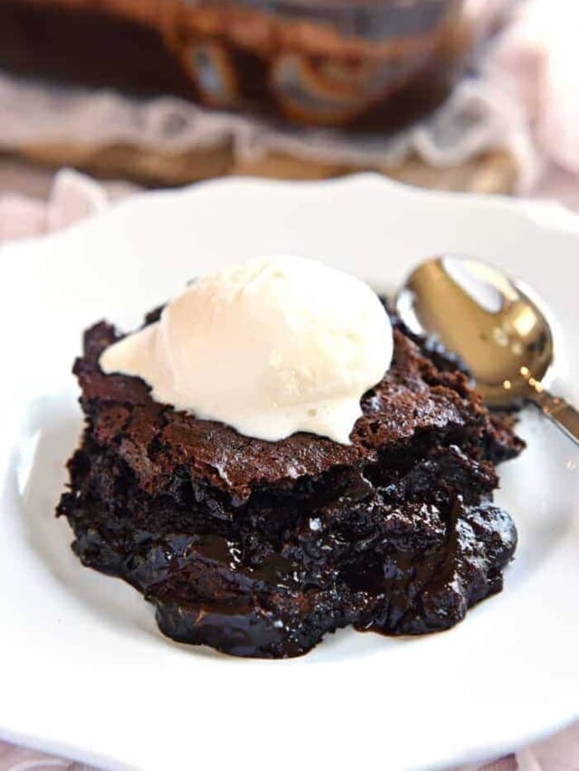Homemade Chocolate Cobbler {Warm + Decadent!}