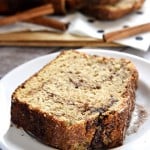 Thick slice of Cinnamon Bread on a plate