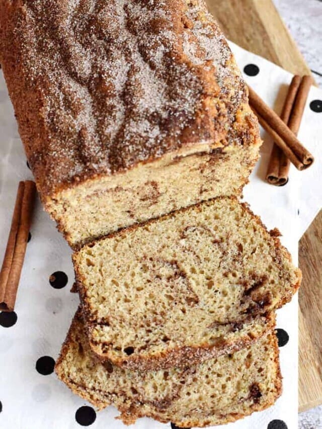 Cinnamon Bread {No-Yeast Quick Bread}