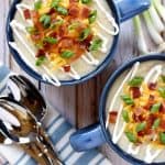 Slow Cooker Loaded Baked Potato Soup.