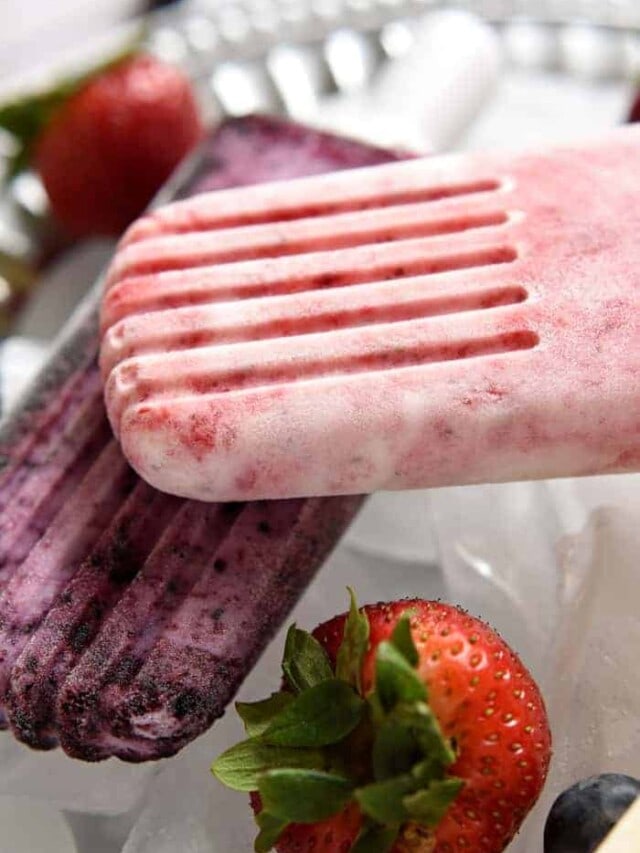 3-Ingredient Fruity Yogurt Popsicles