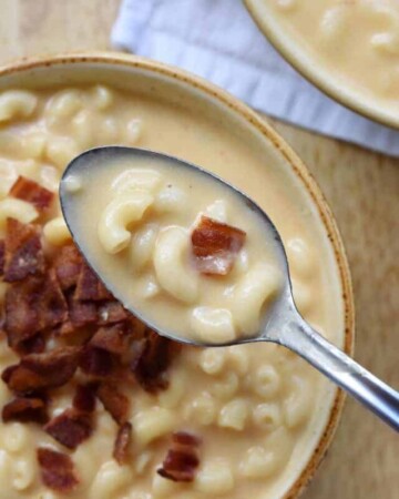 Mac and Cheese Soup.