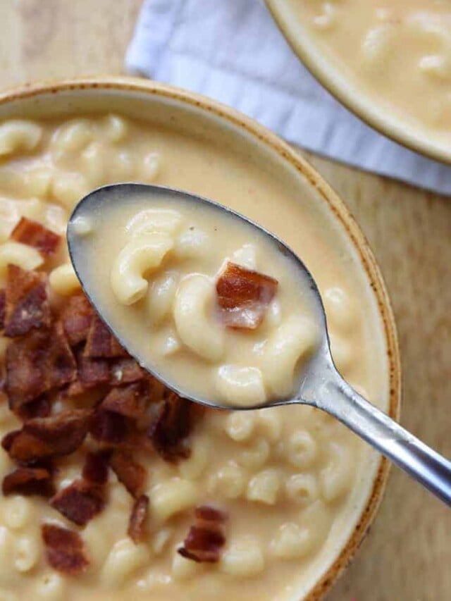 Mac and Cheese Soup {Easy, Decadent, AMAZING!}