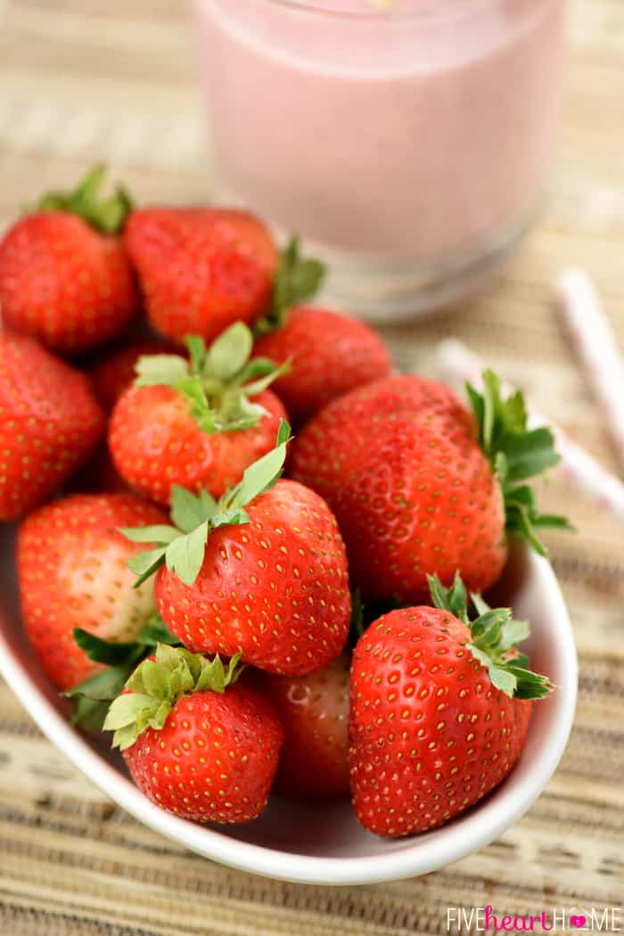 Bowl of fresh strawberries
