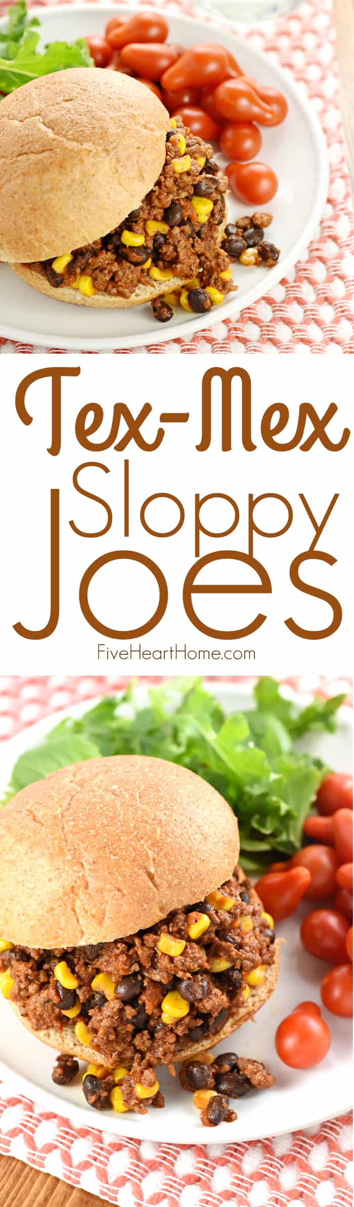 Taco Sloppy Joes collage with text