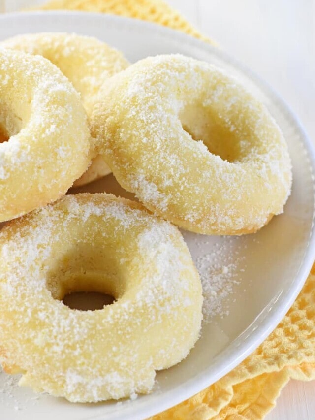 Lemon Sugar Baked Donuts