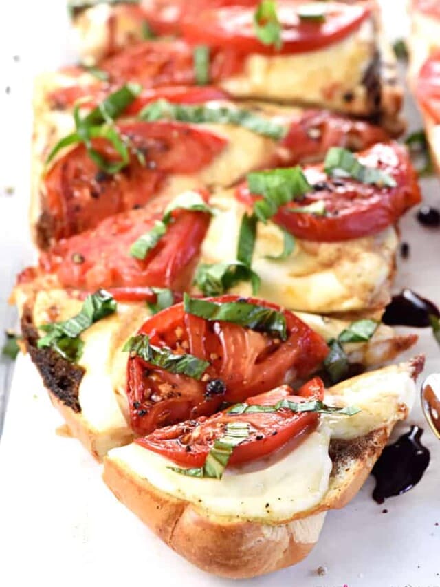 Caprese French Bread Pizza