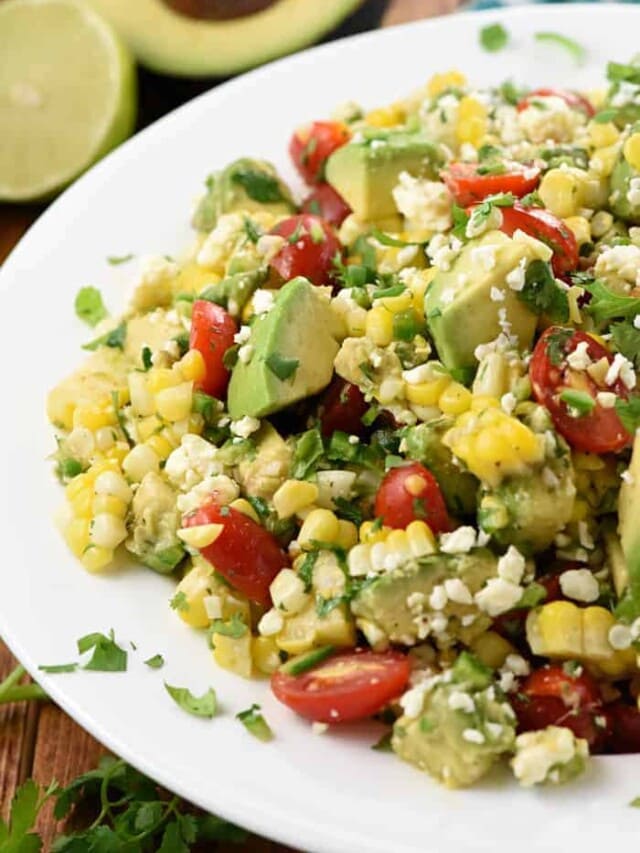 The BEST Corn Tomato Avocado Salad