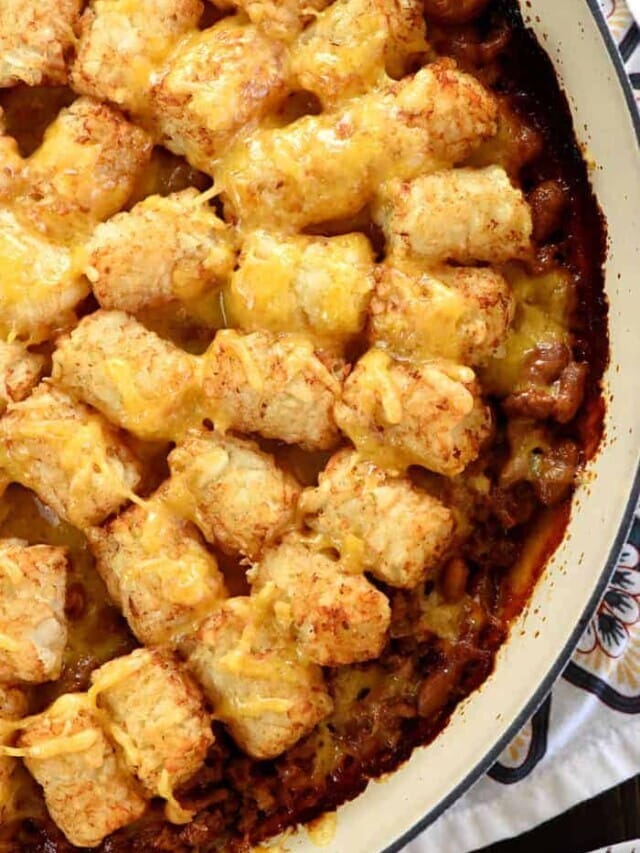 Sloppy Joe Tater Tot Casserole