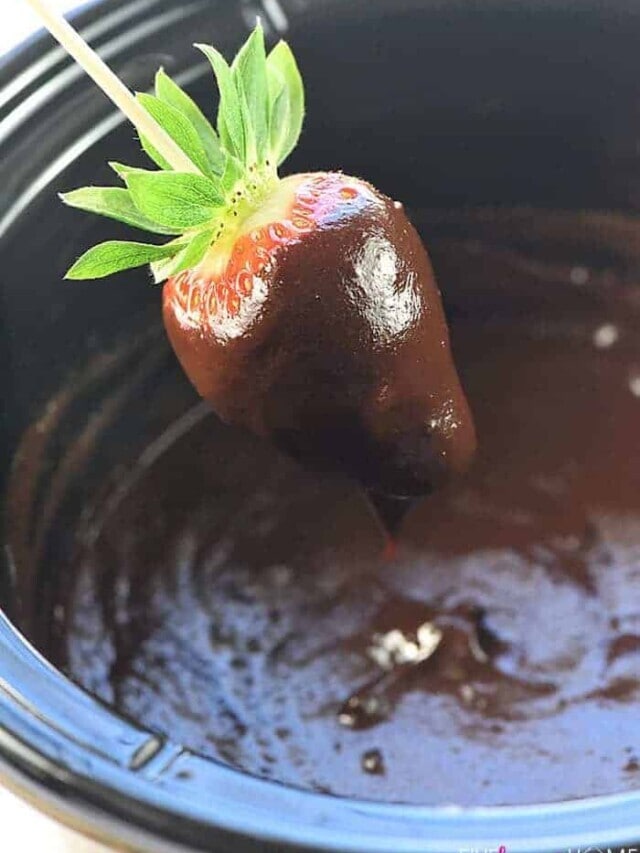 Slow Cooker Chocolate Peanut Butter Fondue