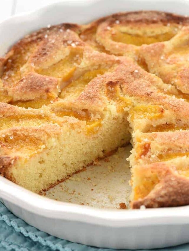 Simple + Amazing Summer Peach Cake