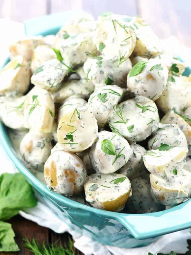 Herbed Potato Salad with Greek Yogurt
