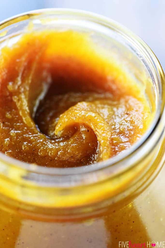 Pumpkin Butter in a jar.