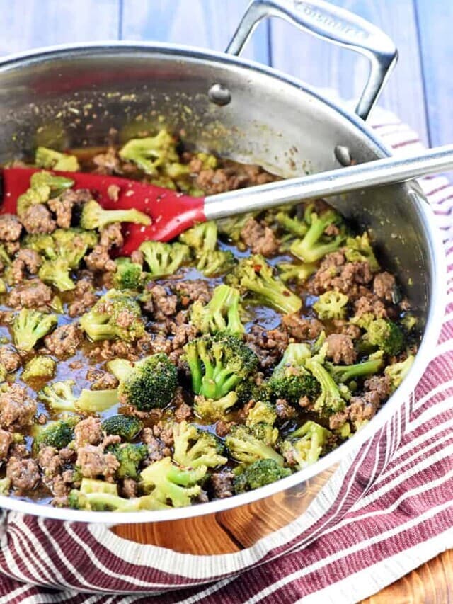 Quick and Easy Ground Beef and Broccoli
