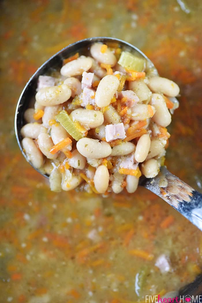 Ham and Bean Soup in crock pot