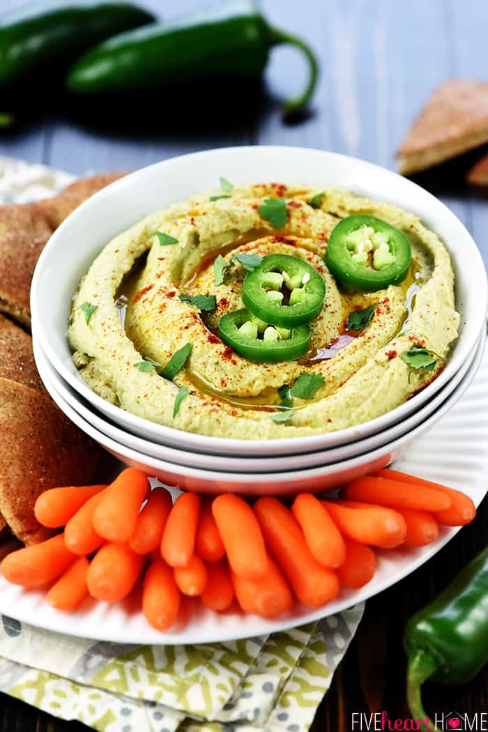 Served with Baby Carrots and Bread for Dipping