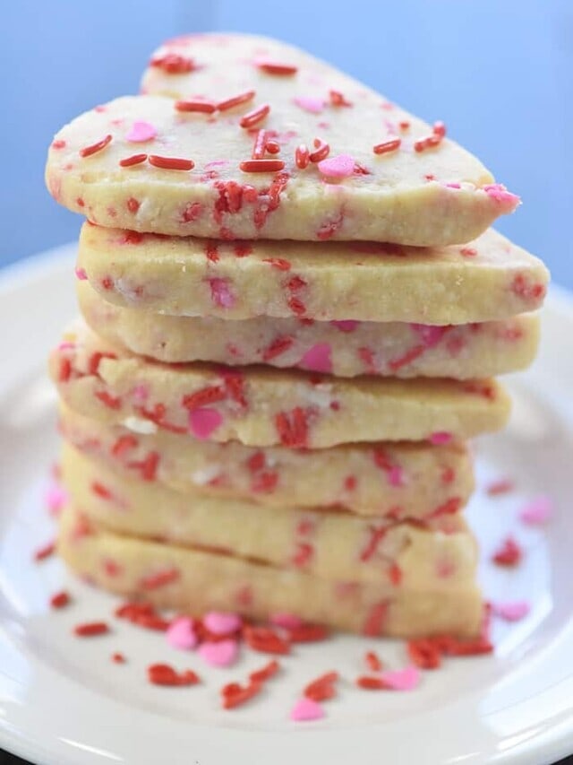 Valentine's Day Recipe - Easy Shortbread Cookies
