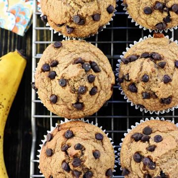 Blender Banana Oatmeal Muffins