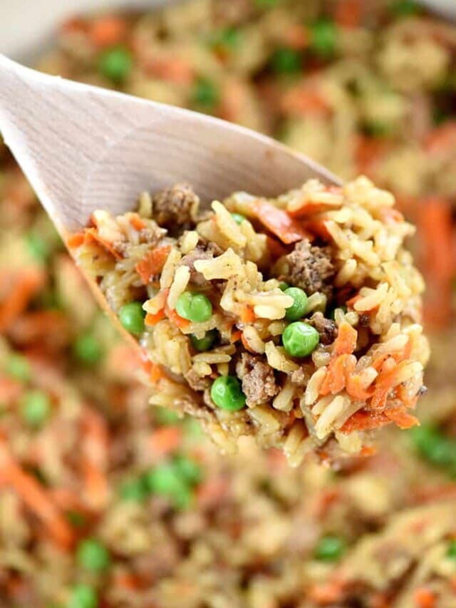 One-Pan Asian Ground Beef and Rice Recipe