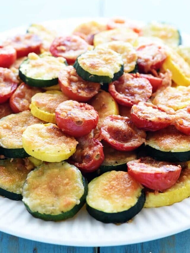 Baked Parmesan Summer Veggies