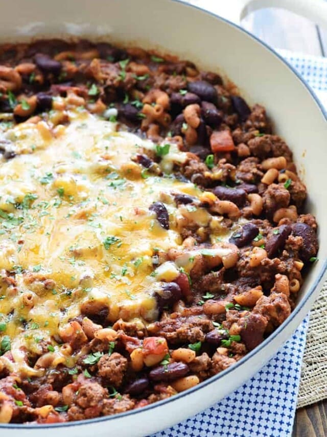 Quick, Easy, Comforting, ONE-PAN Chili Mac