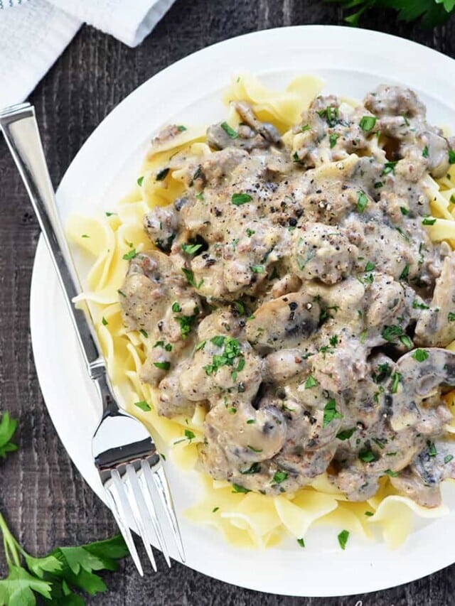 Easy Ground Beef Stroganoff Recipe
