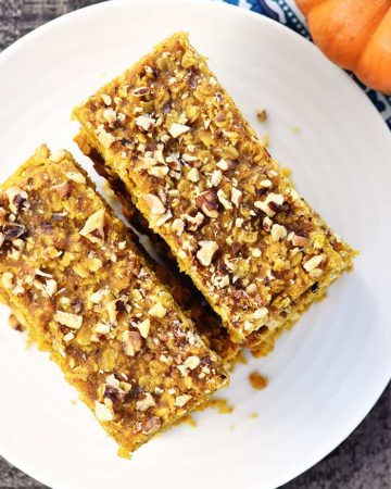Healthy Pumpkin Breakfast Bars