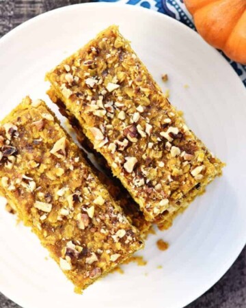 Healthy Pumpkin Breakfast Bars