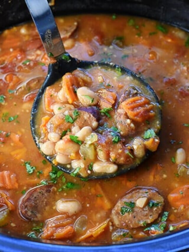 Crockpot Cajun Bean Soup