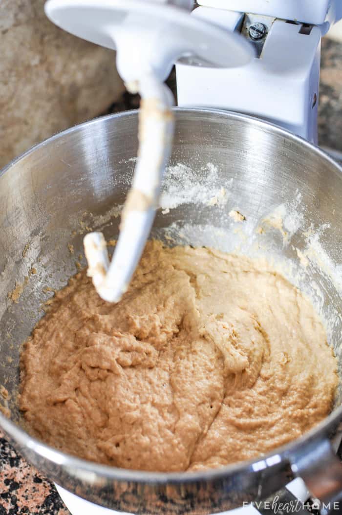 Mixing bread dough