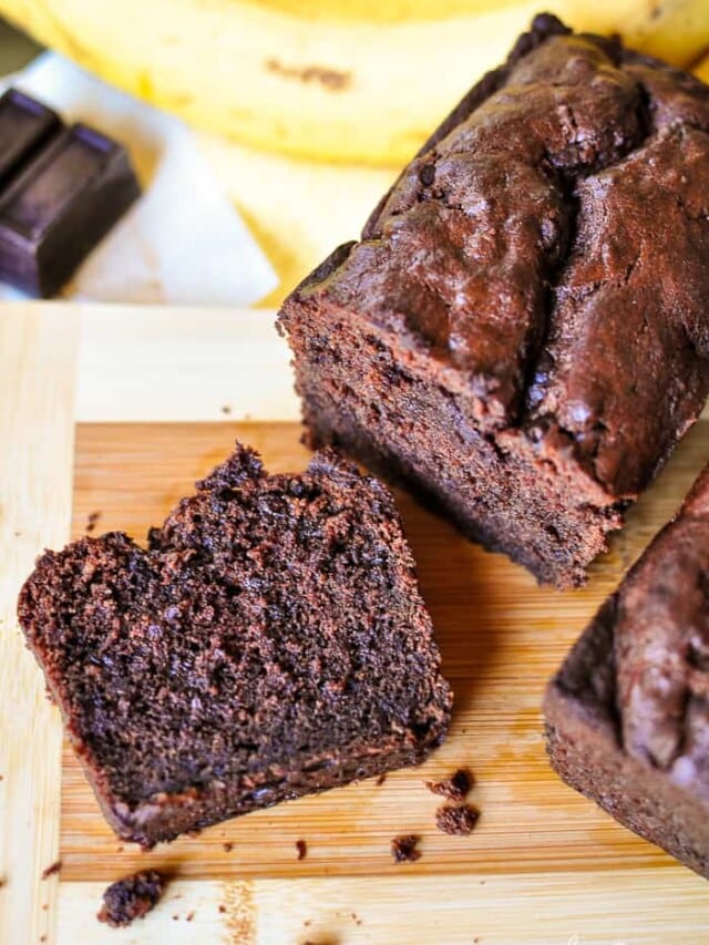 AMAZING Triple Chocolate Banana Bread