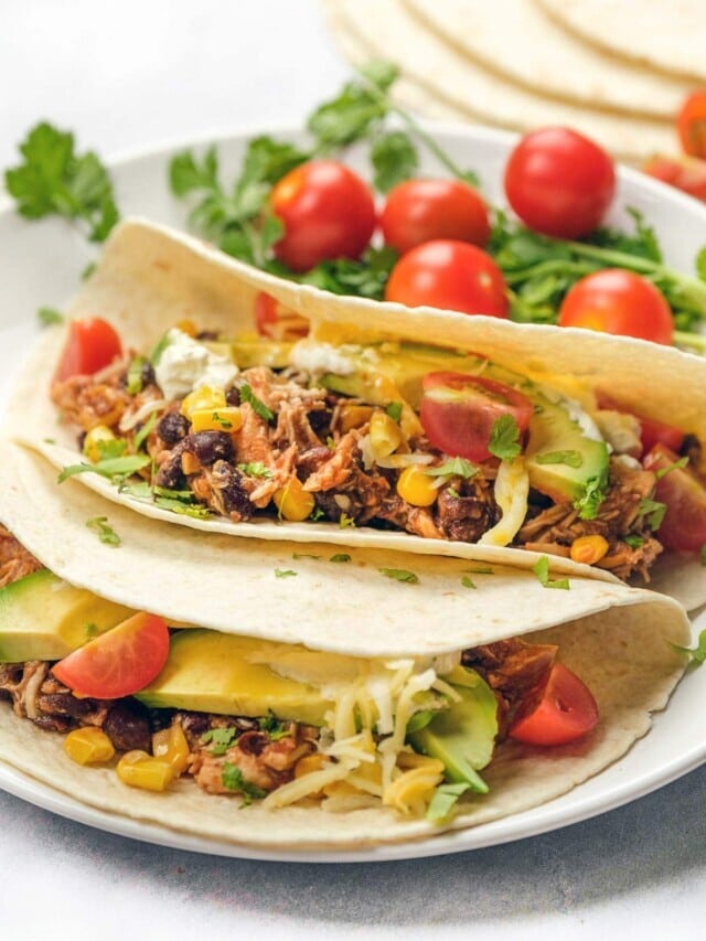 Crockpot Shredded Chicken Tacos