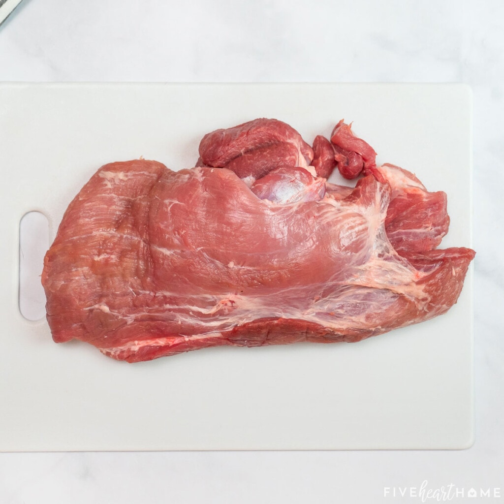 Pork roast to make pulled pork with root beer.