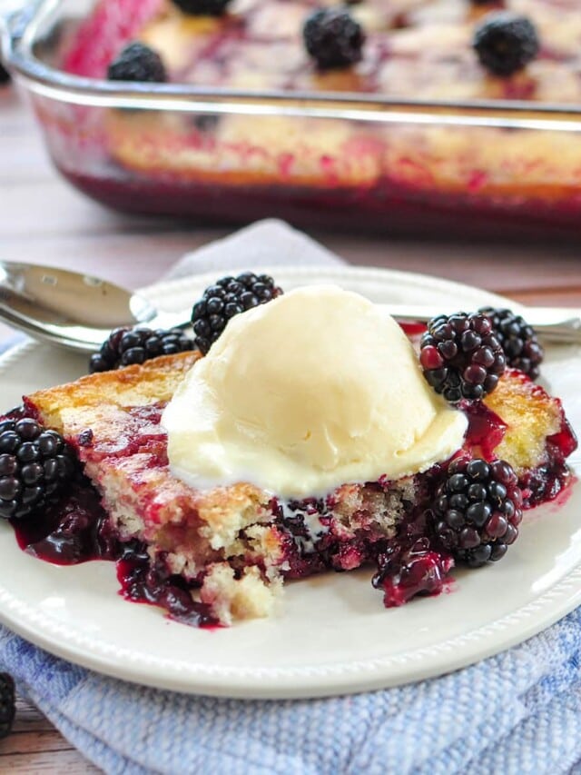 BEST Blackberry Cobbler (Easy + From Scratch!)