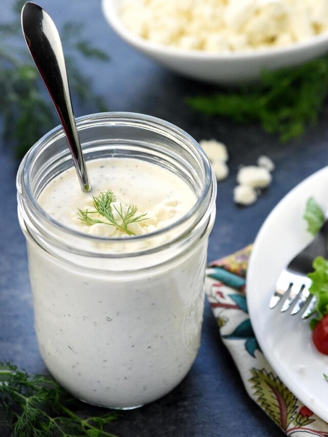 {Easy + Healthy} Creamy Feta Dressing