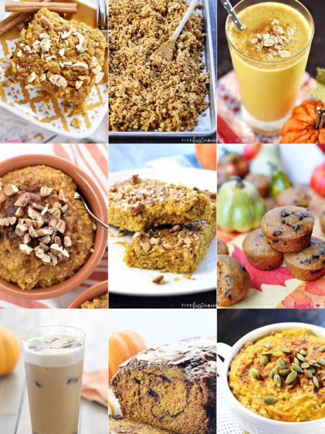 Pumpkin Breakfast Recipes ~ from Healthy to Decadent!